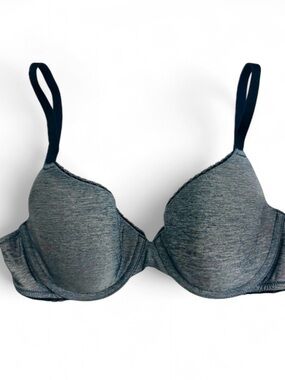 La Senza Denim Blue Underwire Tee Shirt Bra 32D